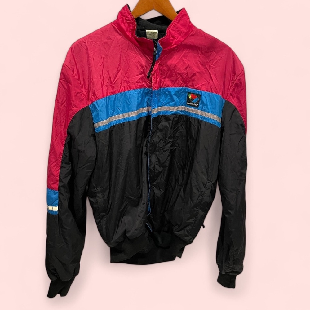 Vintage 80’s Bellwether fleece lined cycling running jacket pockets
